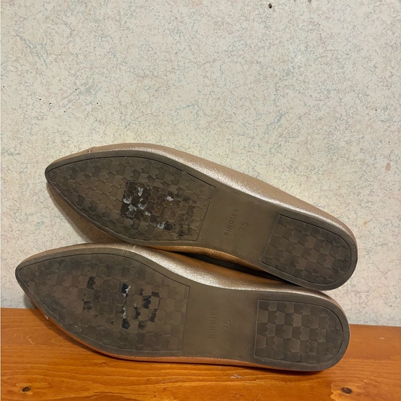 Birdies The Goldfinch Pointed Toe Flats Metallic Gold Leather Women’s 7.5 - Picture 8 of 9